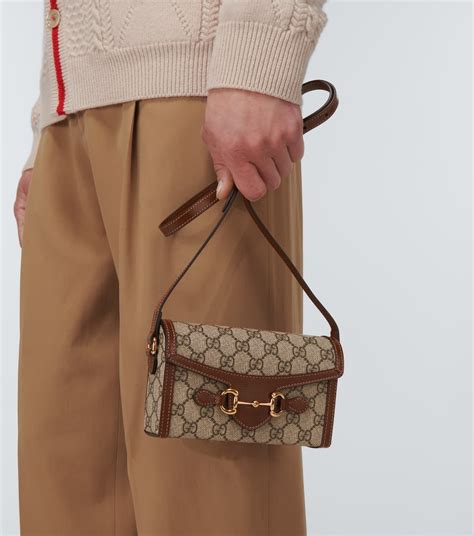 gucci horsebit 1955 mini bag beige|horsebit 1955 leather shoulder bag.